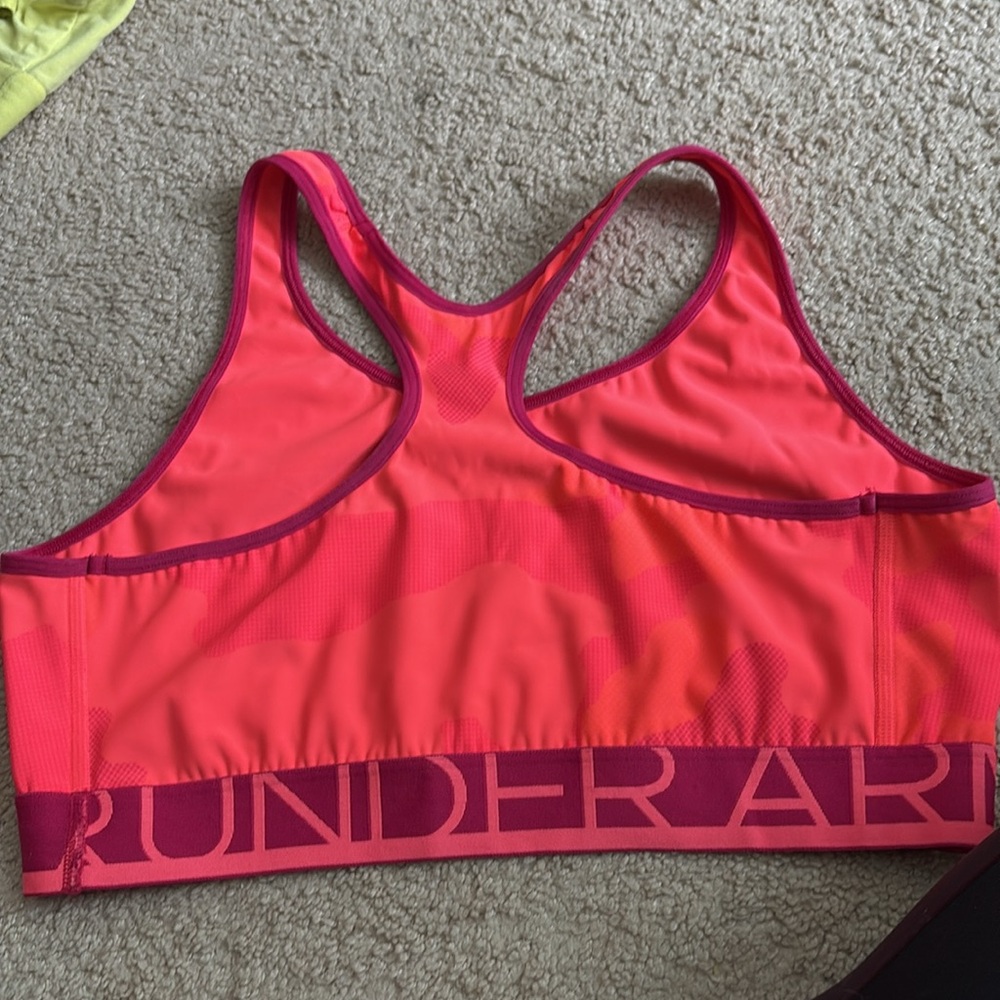 Under Armour Pink Racerback Sports Bra - Picture 3 of 3